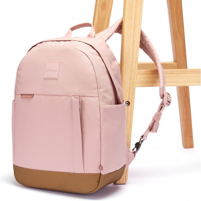 Рюкзак антивор PacSafe GO 15 розовый - фото №3