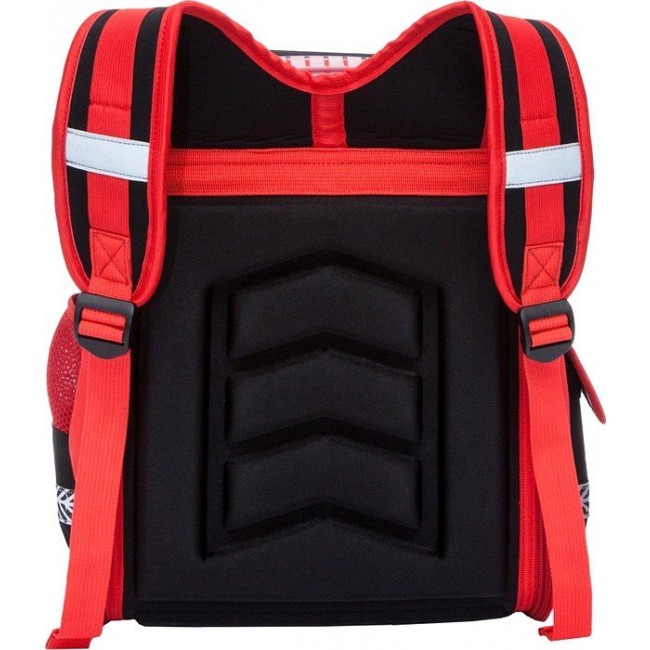 Облегченный школьный ранец с машинкой Grizzly RA-780-2 Черный красный - фото №3