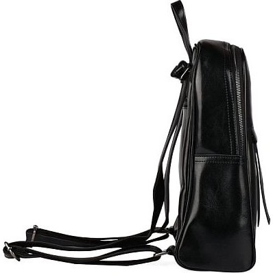 Кожаный рюкзачок Ula Alla R13-006 Черный - фото №3