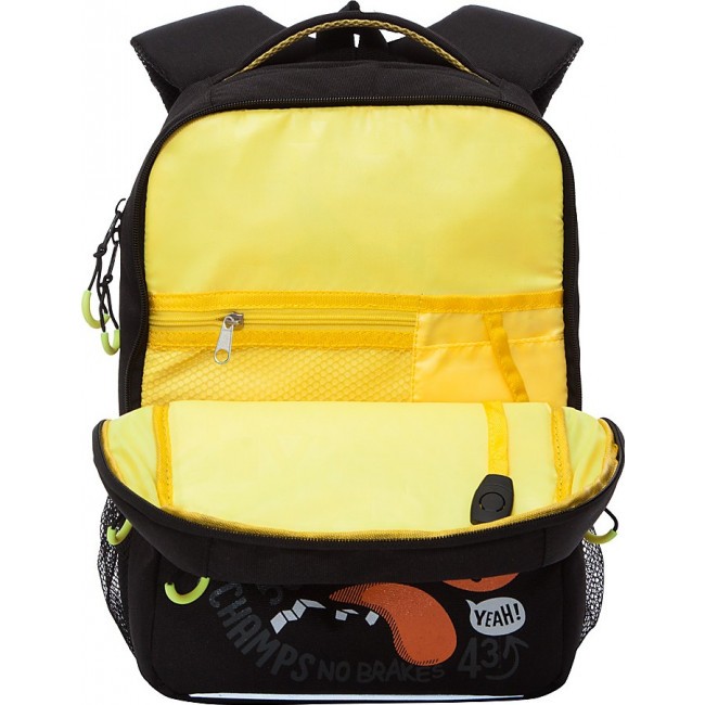Школьный рюкзак Grizzly RB-156-3 черный - фото №6