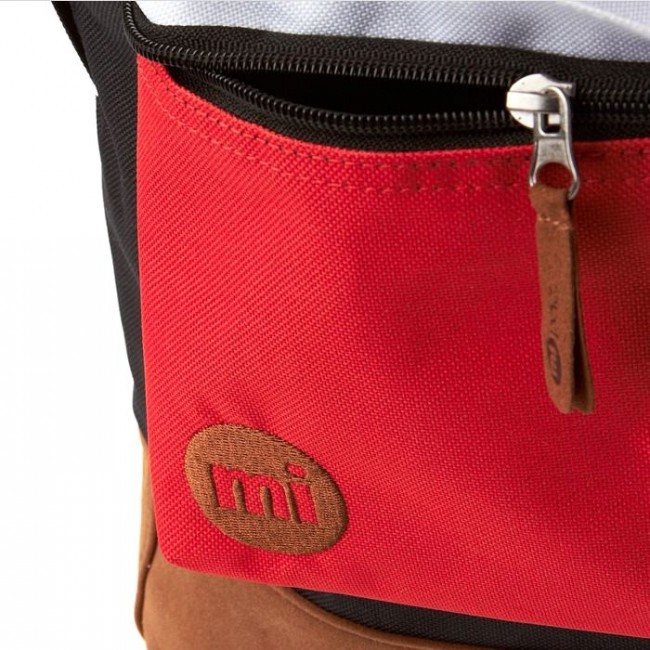 Рюкзак Mi-Pac Backpack Черно-красно-белый - фото №4