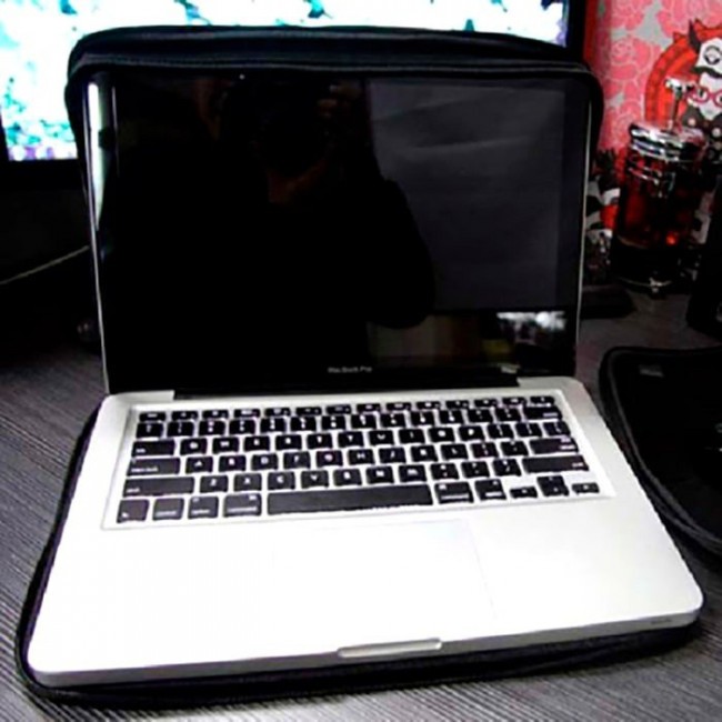 Чехол для ноутбука Kawaii Factory Чехол для MacBook 13.3" "Вампир" Черный - фото №2
