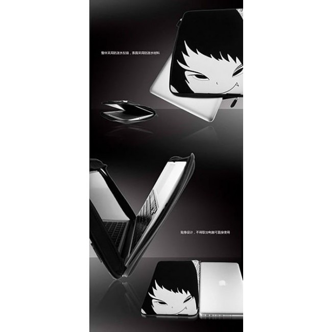 Чехол для ноутбука Kawaii Factory Чехол для MacBook 13.3" "Вампир" Черный - фото №4