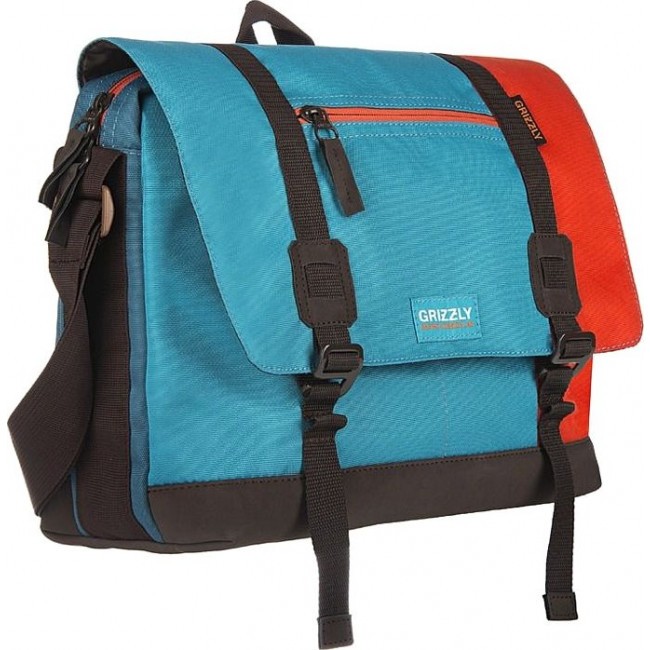 Школьная сумка Grizzly ММ-619-3 Оранжевый - голубой - синий - фото №2