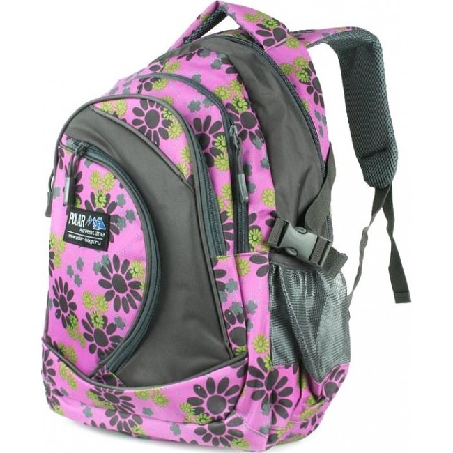 Рюкзак Polar 80072 Фиолетовый с цветочками - фото №1