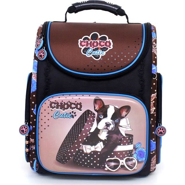 Каркасный ранец с собачкой Hummingbird K Шоколадный Милашка - фото №1