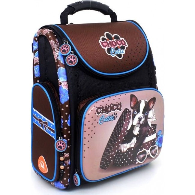 Каркасный ранец с собачкой Hummingbird K Шоколадный Милашка - фото №2