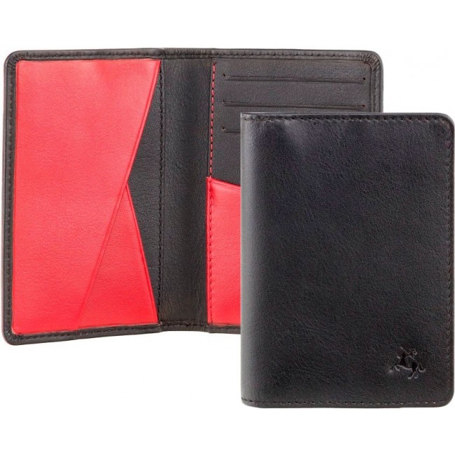Бумажник Visconti VSL31 Crossbow Черный Black - Red - фото №1