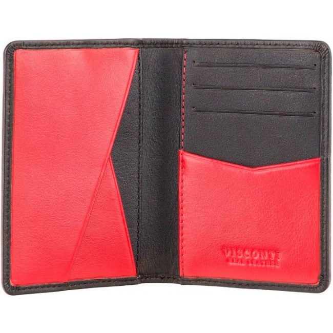 Бумажник Visconti VSL31 Crossbow Черный Black - Red - фото №3