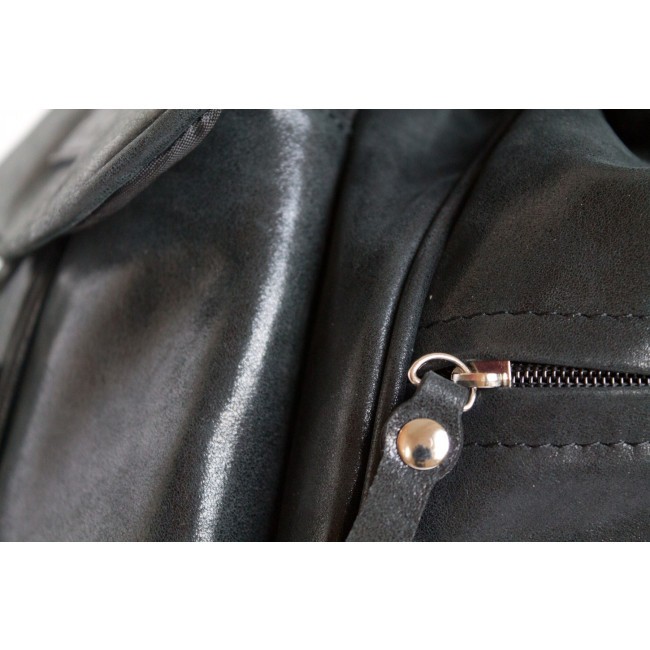 Женский кожаный рюкзак Carlo Gattini Aventino Черный Black - фото №4