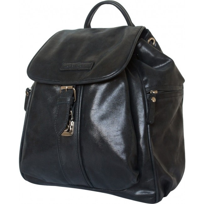 Женский кожаный рюкзак Carlo Gattini Aventino Черный Black - фото №2