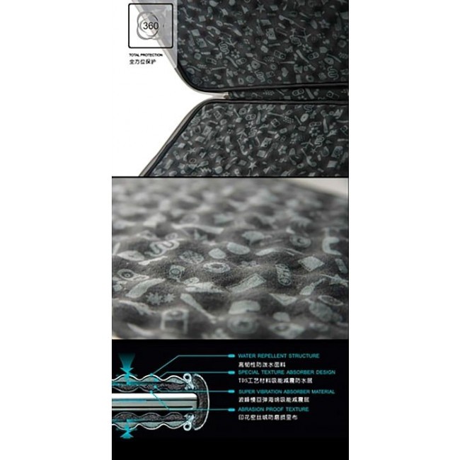 Чехол для ноутбука Kawaii Factory Чехол для MacBook 13.3" "Лого" Черный - фото №7