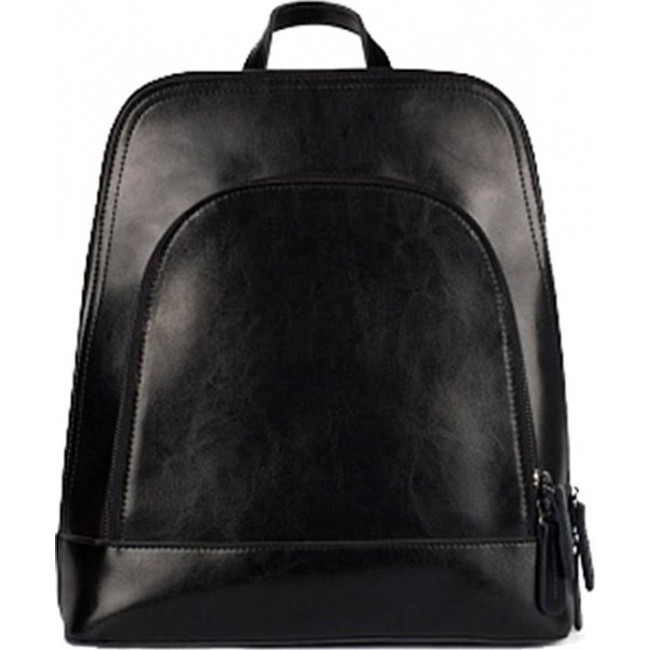 Деловой женский рюкзак Ula Smooth R13-004 Черный - фото №1