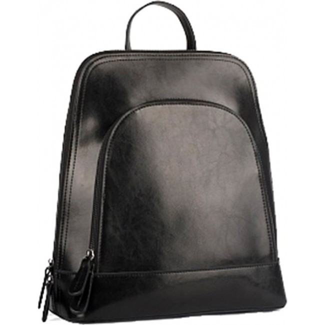 Деловой женский рюкзак Ula Smooth R13-004 Черный - фото №2