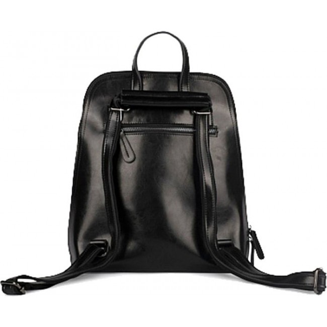 Деловой женский рюкзак Ula Smooth R13-004 Черный - фото №4