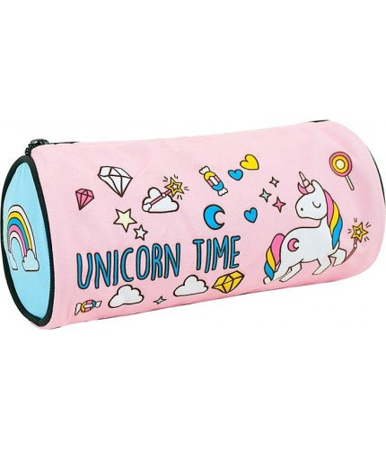 Школьный пенал Kawaii Factory Unicorn time Розовый- фото №1