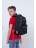 Рюкзак школьный Grizzly RB-254-4 черный-красный - фото №6
