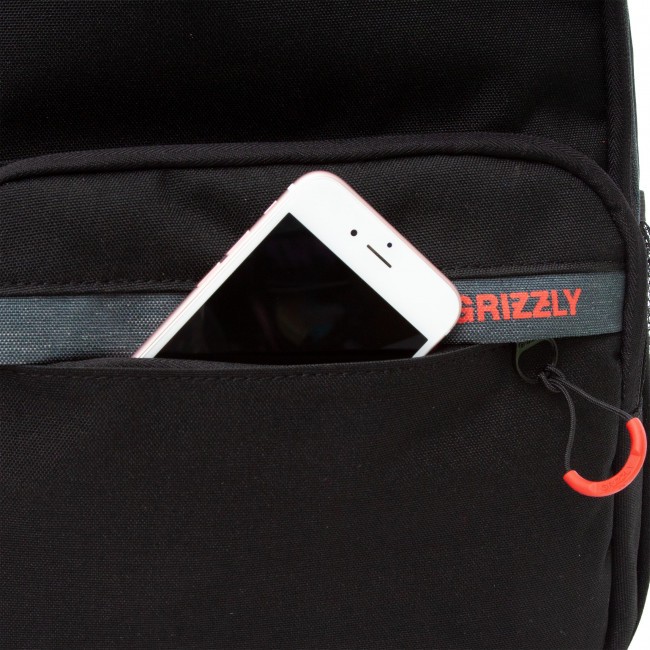 Рюкзак школьный Grizzly RB-254-4 черный-красный - фото №15