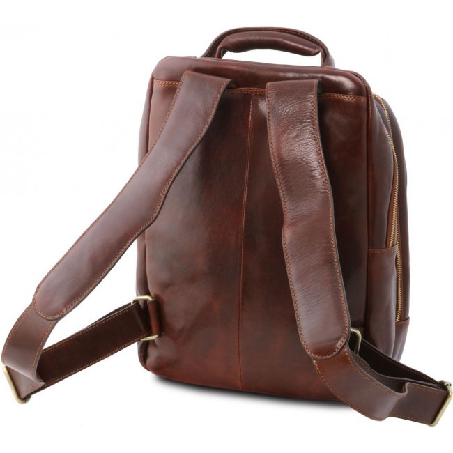 Кожаный рюкзак для ноутбука Tuscany Leather Phuket TL141402 Черный - фото №3
