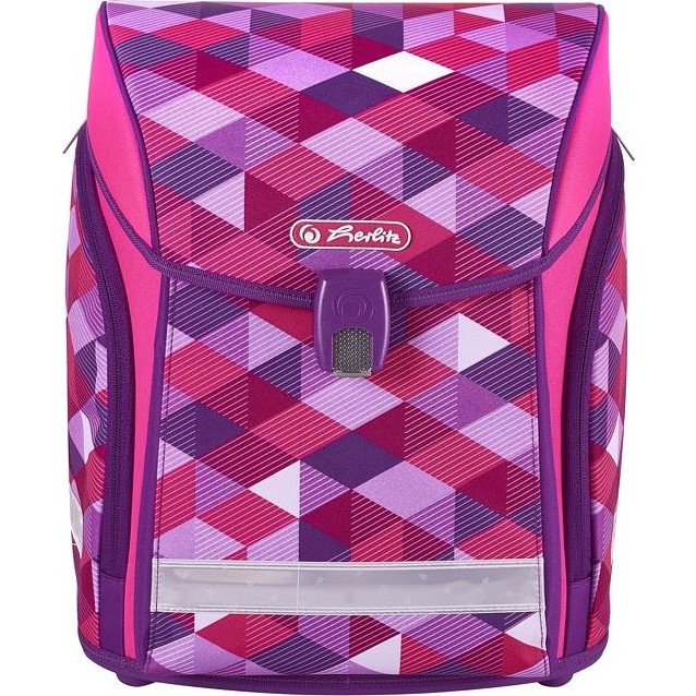 Рюкзак с наполнением Herlitz Midi new plus Розовые кубы - фото №2