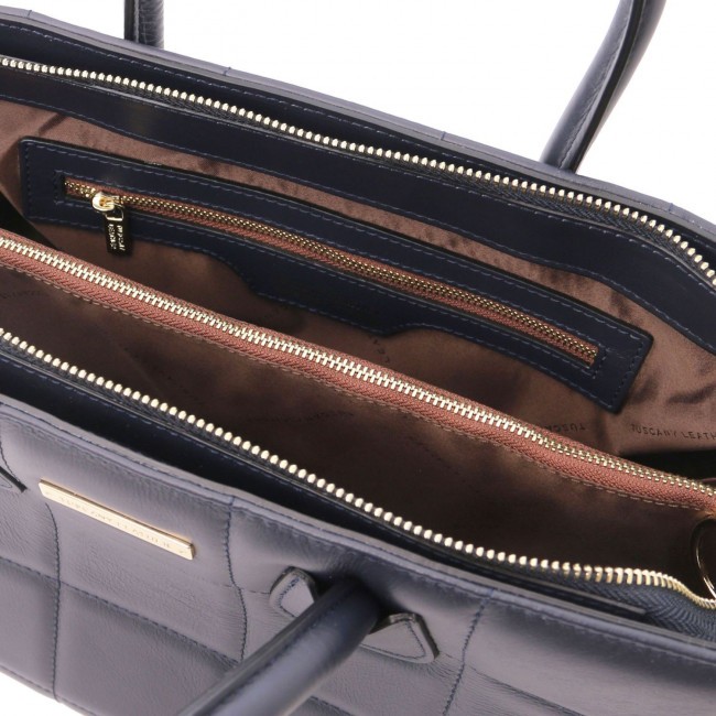 Женская сумка Tuscany Leather TL Bag TL142124 Темно-синий - фото №6