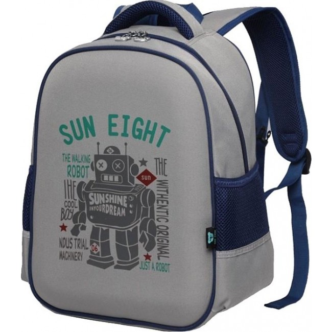 Рюкзак Sun eight SE-2690 Робот (светло-серый) - фото №1