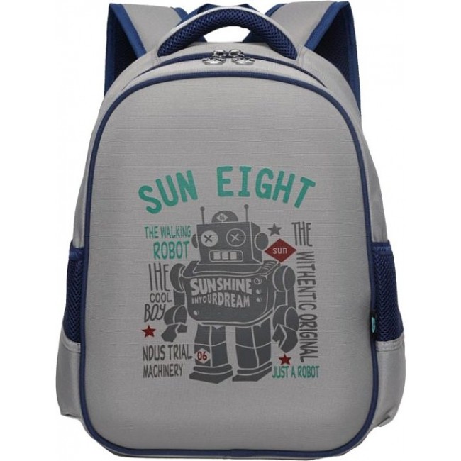 Рюкзак Sun eight SE-2690 Робот (светло-серый) - фото №2