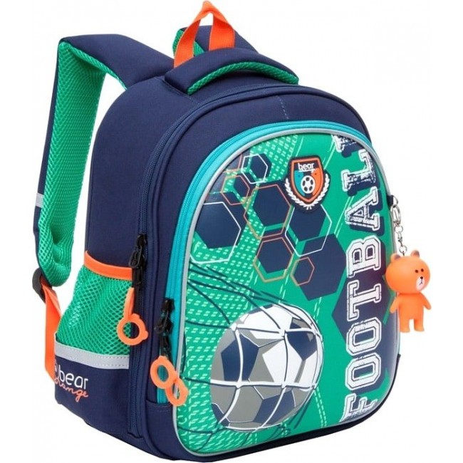 Школьный ранец Orange Bear Z-830 Футбол (синий) - фото №2