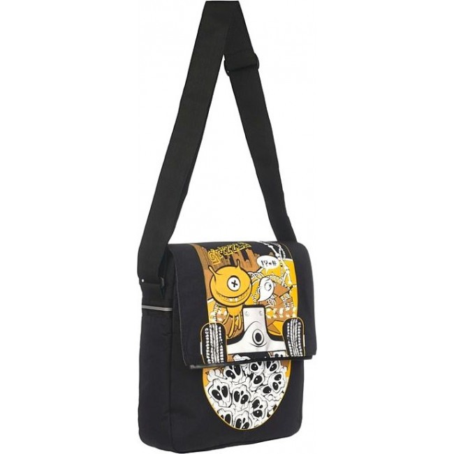 Молодежная сумка Grizzly MM-426-3 Черный - желтый - фото №2