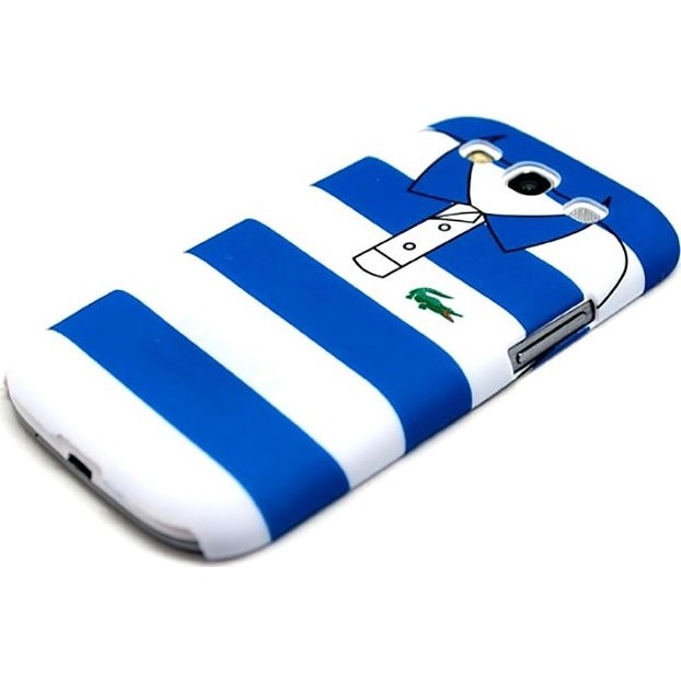 Чехол для Samsung Kawaii Factory Чехол для Samsung Galaxy S3 серия "Sports shirt" Blue and white stripes - фото №3
