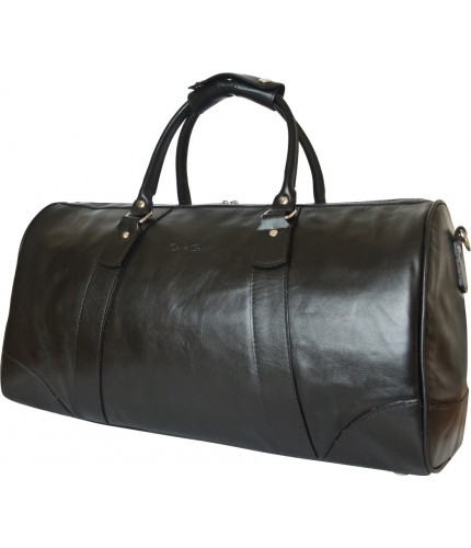 Кожаная дорожная сумка Carlo Gattini Gallinaro 4026-01 Черный Black- фото №3