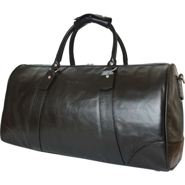 Кожаная дорожная сумка Carlo Gattini Gallinaro 4026-01 Черный Black - фото №1