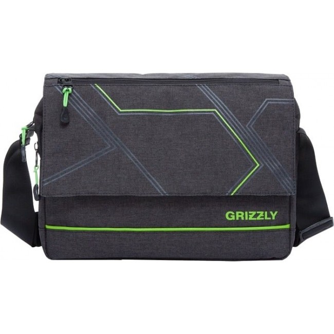 Школьная сумка Grizzly MM-805-4 Черный - Салатовый - фото №1