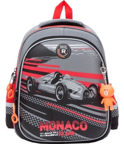 Рюкзак Orange Bear Z-831 Гоночная машина Серый- фото №1