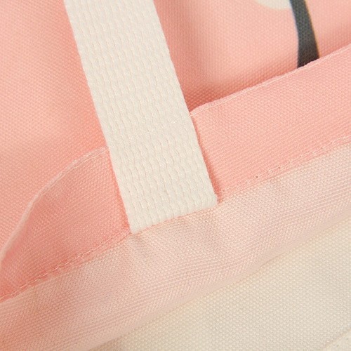 Эко-сумка шоппер Kawaii Factory Is to yet come розовая - фото №3