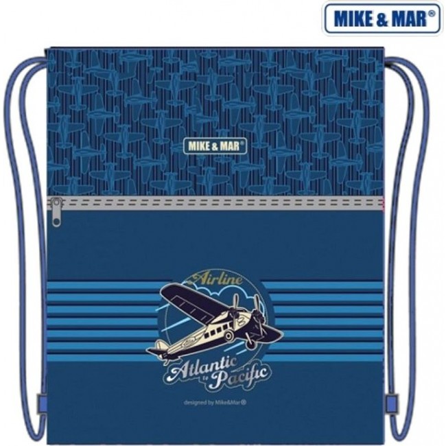 Мешок для обуви Mike&Mar Shoes Bag Аэроплан темно-синий - фото №1