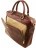 Кожаный портфель для ноутбука Tuscany Leather Pisa TL141660 Темно-коричневый - фото №6