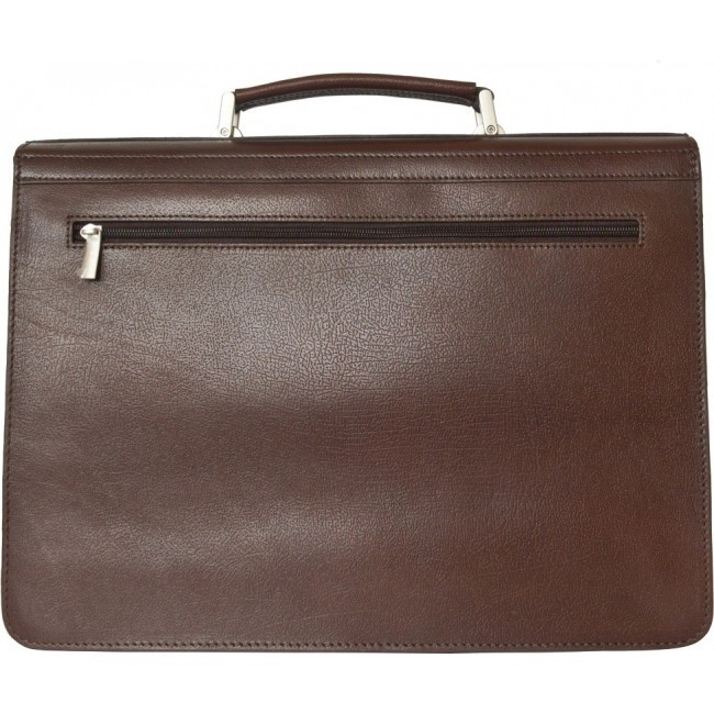 Кожаный портфель Carlo Gattini Tolmezzo 2023-31 Темно-коричневый Brown - фото №3