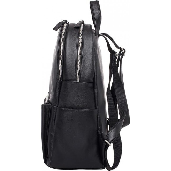 Городской рюкзак из натуральной кожи Lakestone Belfry Черный - фото №4
