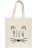 Эко-сумка шоппер Kawaii Factory Meow белая - фото №1