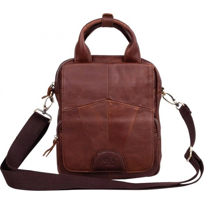 Мужская сумка Pola 0248 Темно-коричневый - фото №6