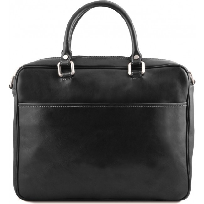 Кожаный портфель для ноутбука Tuscany Leather Pisa TL141660 Черный - фото №3
