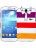 Чехол для Samsung Kawaii Factory Чехол для Samsung Galaxy S3 серия "Sports shirt" Purple, red, yellow stripes - фото №1