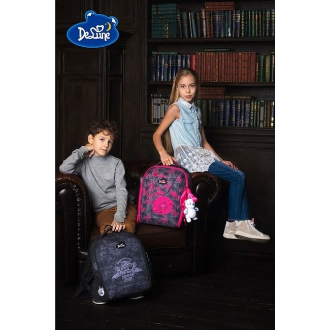 Школьный рюкзак для девочки DeLune 7 Цветок и бабочки - фото №2