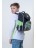 Рюкзак школьный с мешком Grizzly RAm-285-2 черный-салатовый - фото №13
