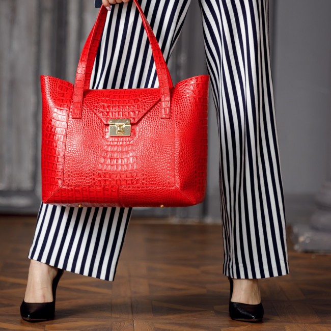 Женская сумка Lakestone Filby Красный Red - фото №6