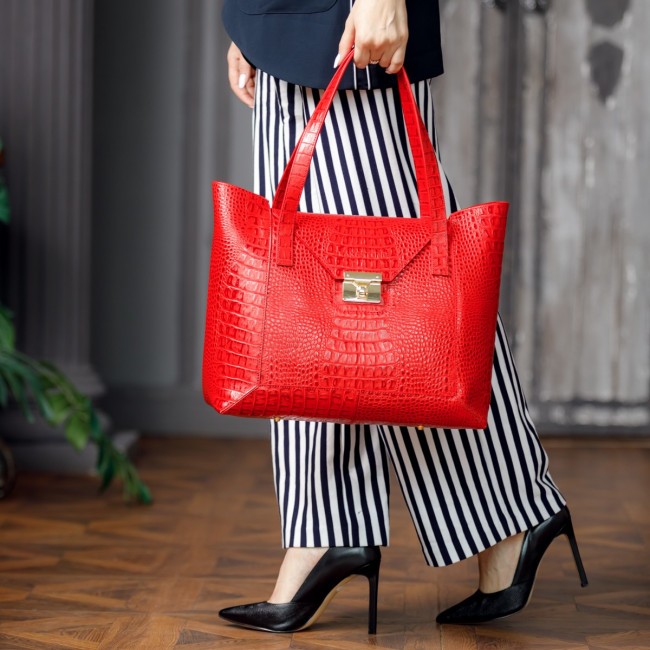Женская сумка Lakestone Filby Красный Red - фото №7