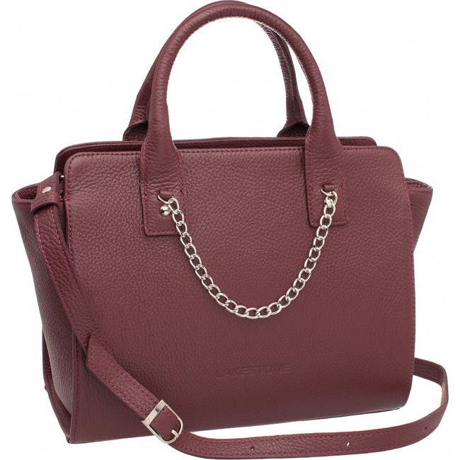 Женская сумка Lakestone Leda Бордовый Burgundy - фото №3