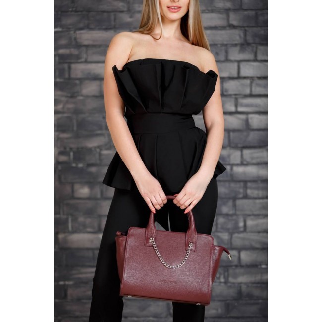 Женская сумка Lakestone Leda Бордовый Burgundy - фото №9
