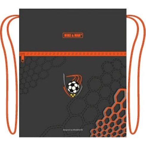 Мешок для обуви Mike&Mar Shoes Bag Футбол Серо-Оранжевый - фото №1